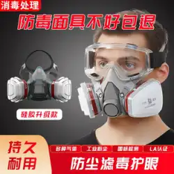 ガスマスクフルフェイスマスクスプレーペイント特殊マスク呼吸保護カバー防煙フルフェイス防塵マスク有毒な酸素を放出