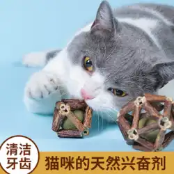 猫のおもちゃの臼歯スティック Mutian Polygonum イヌハッカ 絶妙なボール 面白い猫スティック 噛みつきにくい 自己陽気 退屈しないアーティファクト 猫用品