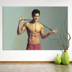 Aoyue 彭 Yuyan ポスター絵画寮の寝室の壁のステッカー体育館の装飾絵画筋肉男性図スター