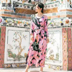 Xie Naの同じスタイルのドレスタイロングスカートボヘミアンシーサイド三亜雲南麗江青海休暇ビーチスカート