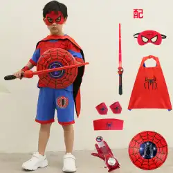 スパイダーマン子供のアニメ衣装幼稚園男の子服コスプレスーツ卒業キャットウォークショー衣装