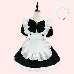 黒と白のメイド服プリンセスビッグスカートクロミコスプレ衣装メイド服アニメかわいいメイドスカート