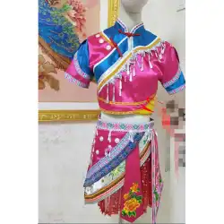 中国舞踊少数民族フォーク彼女国籍衣装シャンハ女性パフォーマンス衣装パフォーマンス衣装ステージ衣装