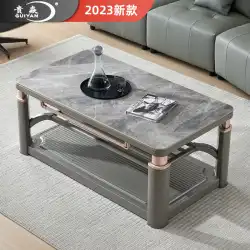 Guiyan 岩プレート加熱テーブル電気加熱テーブルリフト加熱コーヒーテーブル焙煎火テーブル電気ヒーター長方形を持ち上げることができます