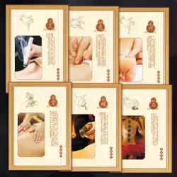 伝統的な中国医学文化ポスターウォールチャートポスター灸鍼治療フットセラピーカッピングビアンストーンマッサージマッサージウォールステッカーGY