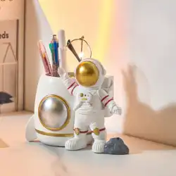 宇宙飛行士ペンホルダー飾りシリーズオフィスデスクトップクリエイティブ宇宙飛行士子供部屋デスク装飾男の子ギフト