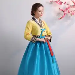 2023 新しい刺繍韓国の伝統的な女性古代衣装韓服裁判所韓国パフォーマンスステージダンスパフォーマンス衣装