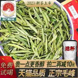 緑茶 黄山毛峰 2023 新茶プレミアム 安徽省特産野生茶 毛尖缶茶 250g