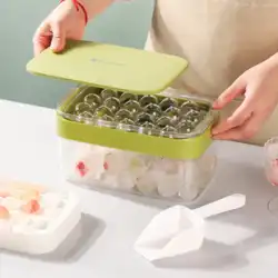 川島ハウスアイスキューブ型製氷皿食品グレードのシリコーンアイスボールストレージ冷蔵庫アイスボックス家庭用冷凍アイスキューブアーティファクト