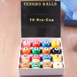 TB Tengbo ビリヤードボール 16 ボール国内テレビ樹脂ボールアメリカンブラック 8 ビリヤード 9 ボールビリヤード ビリヤード