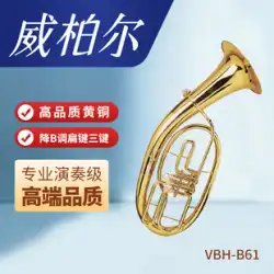 Weiboer ユーフォニアム B ダウンフラットキー 3 キーユーフォニアム楽器 VBH-B61 吹奏楽パフォーマンスレベル