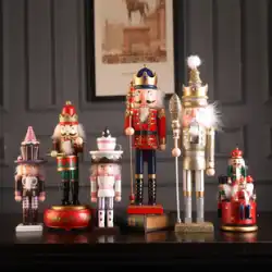 くるみ割り人形の飾り人形兵士の装飾ホーム子供部屋回転オルゴールオルゴールクリスマスギフト
