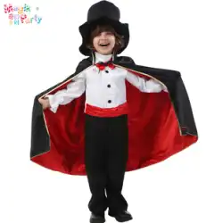 ハロウィン 子供用演出衣装 男の子 コスプレ 演出服 紳士 マント リトルマジシャン マジシャン
