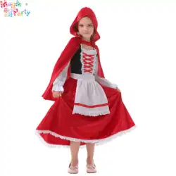 ハロウィン子供用コスプレ衣装女の子プリンセスケープケープ赤ずきんちゃんケーププロム衣装