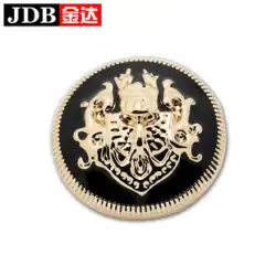 JD Jinda ヨーロッパとアメリカのイギリスのダブル ライオン メタル ボタン ボタン コート シャツ ジーンズ 服のボタン