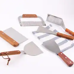 木製ハンドル ピザシャベル 三角シャベル パンケーキシャベル 切断面ステーキ調理漏れシャベル ナイフ
