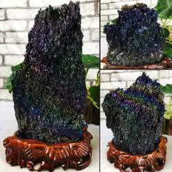 火山岩カラフルな鉱石原石炭化ケイ素鉱石鉱物結晶標本奇妙な石リビングルーム bogu ラック家の装飾