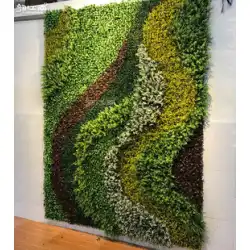 韻江南シミュレーション植物壁立体壁垂直緑化芝生屋内と屋外の壁のパターン緑の植物壁掛け装飾