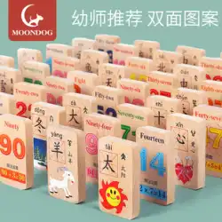 幼児のドミノコードカードデバイス教育知性大型デジタルビルディングブロック赤ちゃん認識漢字おもちゃ 100 個