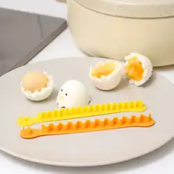 家庭用卵カッター diy 卵彫刻型キッチンエッグスプリッター形状フラワースティック卵カッター器具