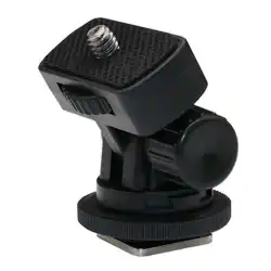 コールドシュー携帯電話アダプタジンバルブラケットカメラホットシューモニター写真補助光ランプポスト変換ベース