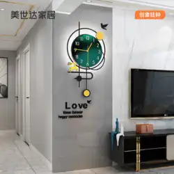 2023 新しいクリエイティブ時計壁時計リビングルームホームファッション時計壁ランプシンプルなレストランモダンな装飾壁掛け