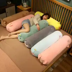 取り外し可能で洗えるぬいぐるみ恐竜人形女の子睡眠ロングストリップ枕かわいいベッドスーパーソフトビッグドール人形