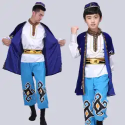 新しい 56 民族子供新疆パフォーマンス衣装少数民族ダンスカザフスタンウイグル衣装