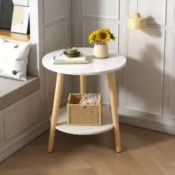 コーヒーテーブル小さなラウンドテーブルシンプルなリビングルームホームベッドサイドテーブルシンプルな創造的な小型バルコニーミニソファサイドテーブル