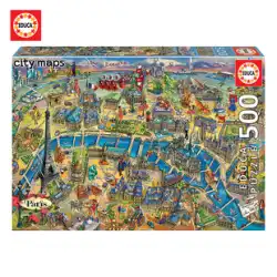 EDUCA スペイン輸入ジグソーパズル 200/500 ピースヨーロッパ風景都市世界地図教育減圧おもちゃ