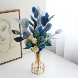 造花シミュレーション花ハイエンドの新しい装飾フラワーアートリビングルームダイニングテーブルプラスチックブーケドライフラワー花の装飾装飾