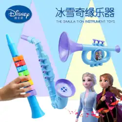 ディズニー子供用教育シミュレーショントランペット、幼児と幼児が楽器を演奏する、男の子と女の子向けのエンターテイメント、音楽おもちゃを演奏する