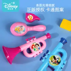 ディズニー子供用楽器おもちゃ トランペット ホイッスル サンドハンマー ベビーガラガラ 両面ドラム 知育玩具 楽器