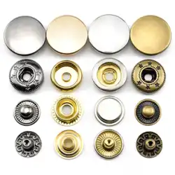 スナップボタン金属純銅 4 つボタンダウンジャケット綿コートボタン目に見えないスナップボタンボタン隠しボタン
