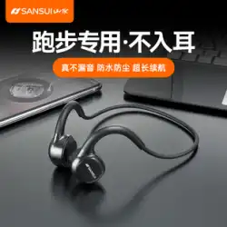 Shanshui 真の骨伝導 Bluetooth ヘッドセット ワイヤレス スポーツ ランニング 特別な耳骨センシング 2022 新モデル メモリ付き