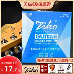 ZIKO レオ エレキギター弦セット 6 セットのエレキギター弦フルセット防錆 0942 1046