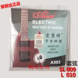 アリス エレキギター弦 エレキギター弦セット 6本入り A503SL A503L 009 010 正規品