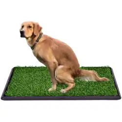ペットの犬のトイレ偽の芝生おしっこと排便寝具洗面器模擬芝トレーニングトイレツール
