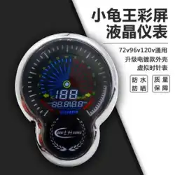 電気自動車リトルタートルキングカラー表示時針時計修正された LCD 計器カメ 5 オドメーター 72v96v120v