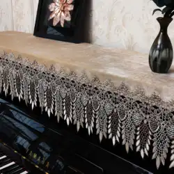 ヨーロピアンスタイルのピアノカバーハーフカバー新しいモダンなミニマリストピアノドレープ布防塵布アートピアノ布電子オルガンカバータオル