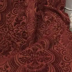 カテリーナヨーロッパスタイルカーテン結婚式ルームシェニールヨーロッパとアメリカのソファ生地生地ハイエンドジャカードレッドアメリカンスタイル