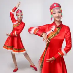 モンゴル服女性の 2023 大人の新モダンなエスニックスタイルのダンス服ショートスカート少数民族パフォーマンス服セット