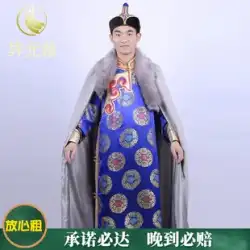 モンゴル・カーン戦士衣装レンタル民族モンゴル衣装パフォーマンス衣装成人男性モンゴルローブレンタル