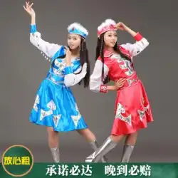 モンゴル舞踊衣装レンタル、少数民族女性内モンゴル舞踊、大人の民族舞踊衣装レンタル