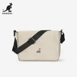 KANGOL メッセンジャーバッグシングルショルダー 2023 新しいクロスボディバッグ男性と女性のファッションカレッジスタイル通勤バッグトレンディなブランド韓国バッグ
