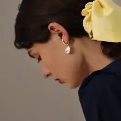 PN 真珠の耳クリップアクセサリーなしピアス気質フレンチレトロイヤリングイヤリング女性無痛耳骨クリップ耳フック