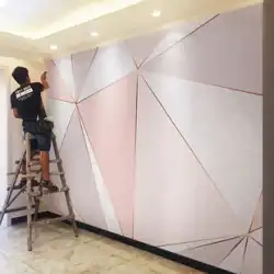 8d テレビ背景の壁の壁紙壁画モダンなミニマリストのリビングルームの壁紙北欧幾何学的な壁紙フィルムとテレビの壁装材