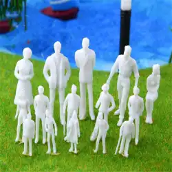建築砂テーブルモデル素材白シミュレーションキャラクターミニ人形モデル 1/25-1/300