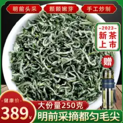 Duyun Maojian 2023 新茶貴州明前特別手作り高山緑茶強い風味の春茶バルク 250 グラム
