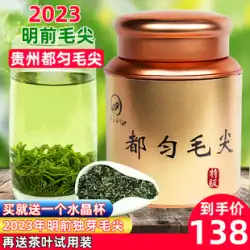 2023 新茶 Duyun Maojian 貴州緑茶 Mingqian シングル芽揚げ緑特別茶バルク 250 グラムギフトボックス